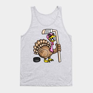 Funny Hockey Turkey Tank Top